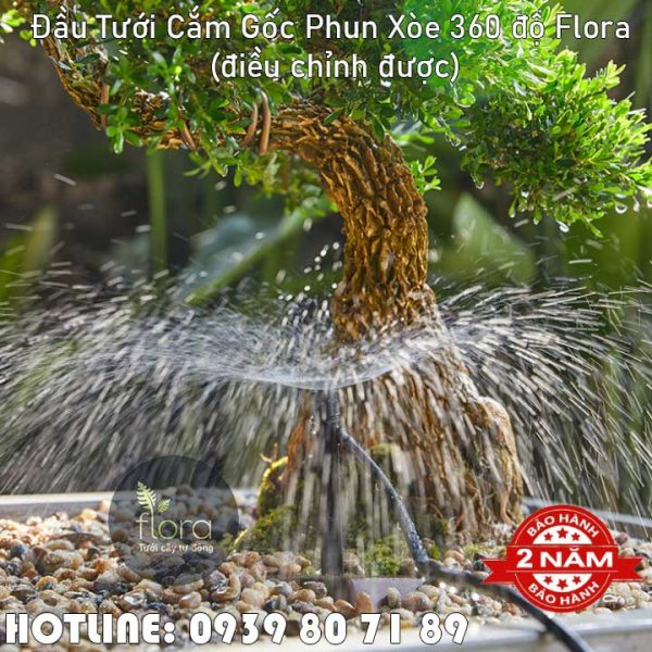 Đầu tưới phun mưa 360 có chân cắm Flora