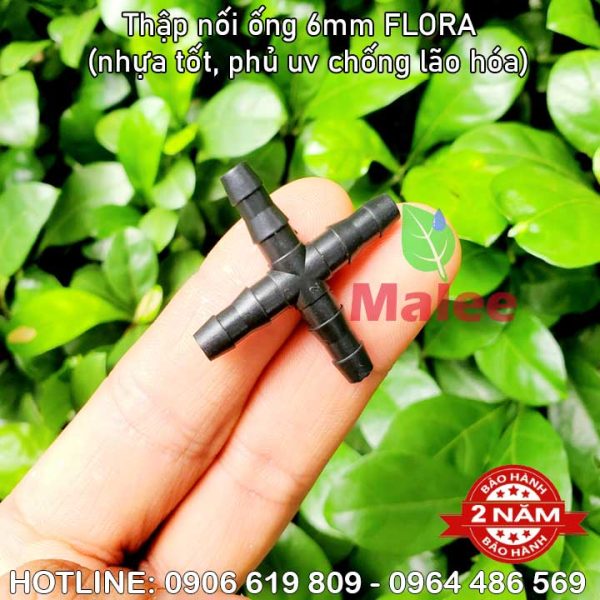 Tê chia 4 nối ống 6ly Flora