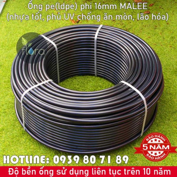 Ống tưới cây pe 16ly Malee