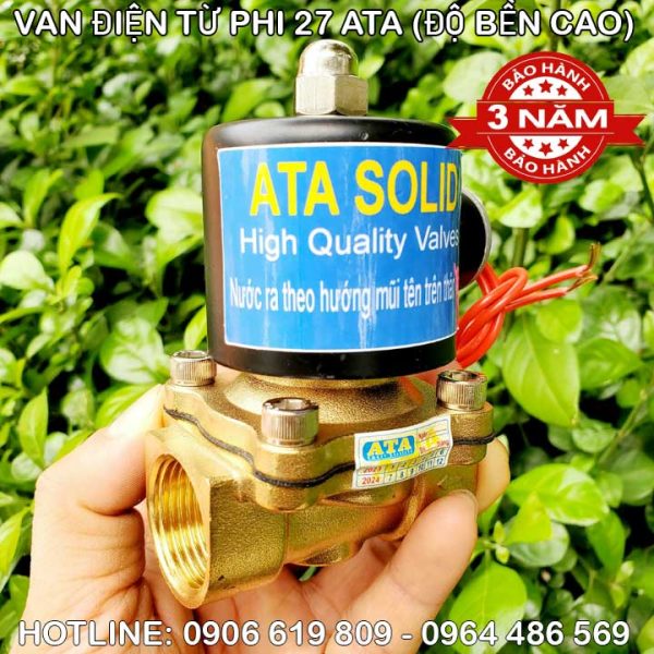 Van điện từ phi 27 ATA 220v 24vdc